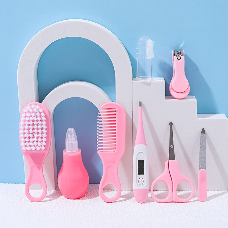 Conjunto de cuidados médicos do bebê, produtos recém-nascidos, cortador de unhas multifuncional, pente