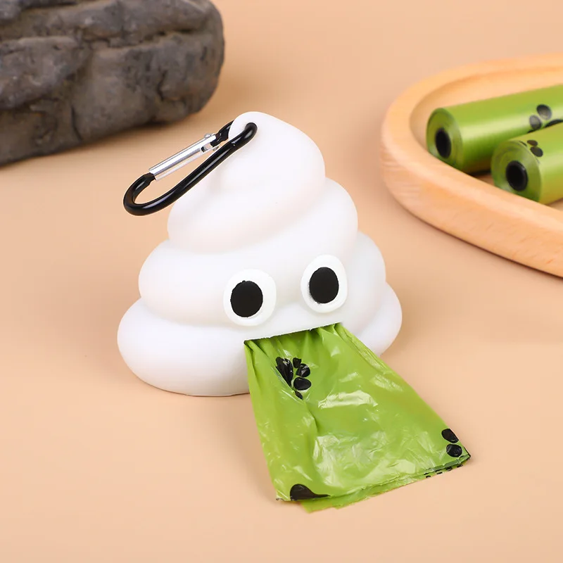 1PC Creative อุปกรณ์สําหรับสัตว์เลี้ยงสุนัขกระบะไม่เต็มเต็งการ์ตูน Poop-รูปแบบพกพาขยะ SHELL ขนาดกะทัดรัดสําหรับแมวและสุนัข