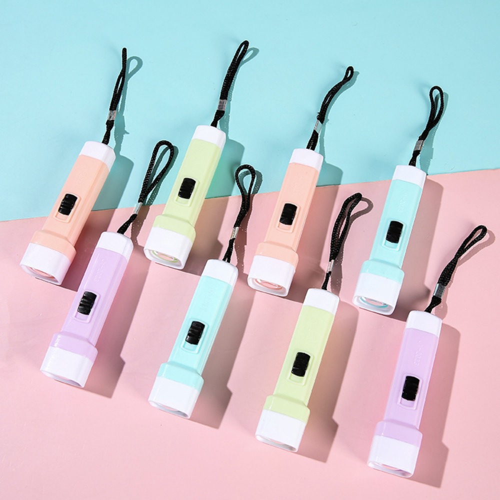12-48 Pcs 캔디 컬러 LED 빛나는 손전등 할로윈 크리스마스 추수 감사절 생일 파티 신년 선물 장식 선물 팩