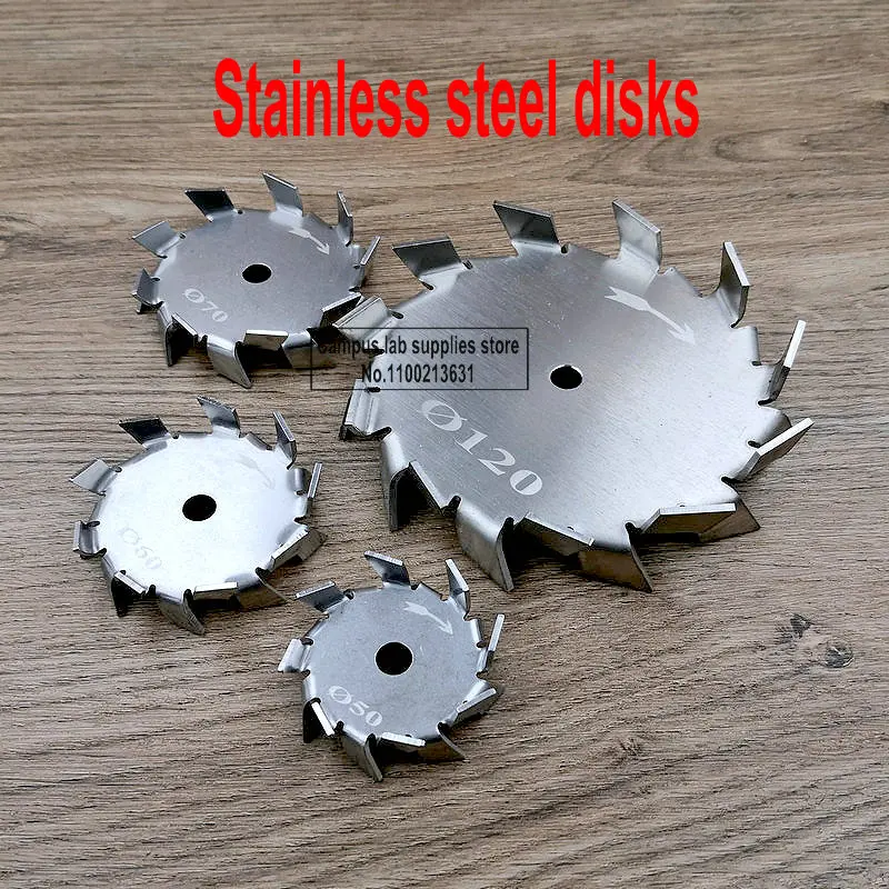 1 Cái Phòng 3Cm-15Cm Thép Không Gỉ Phân Tán Đĩa SUS304 Răng Cưa Loại Động Đĩa Thiết Bị Thí Nghiệm