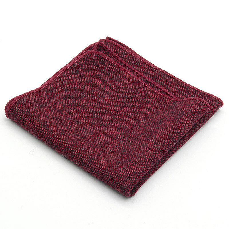 クラシックなウールのポケット,25cm,無地の黒,男性用ヴィンテージスカーフ,タンキード,アクセサリー,ネックレス