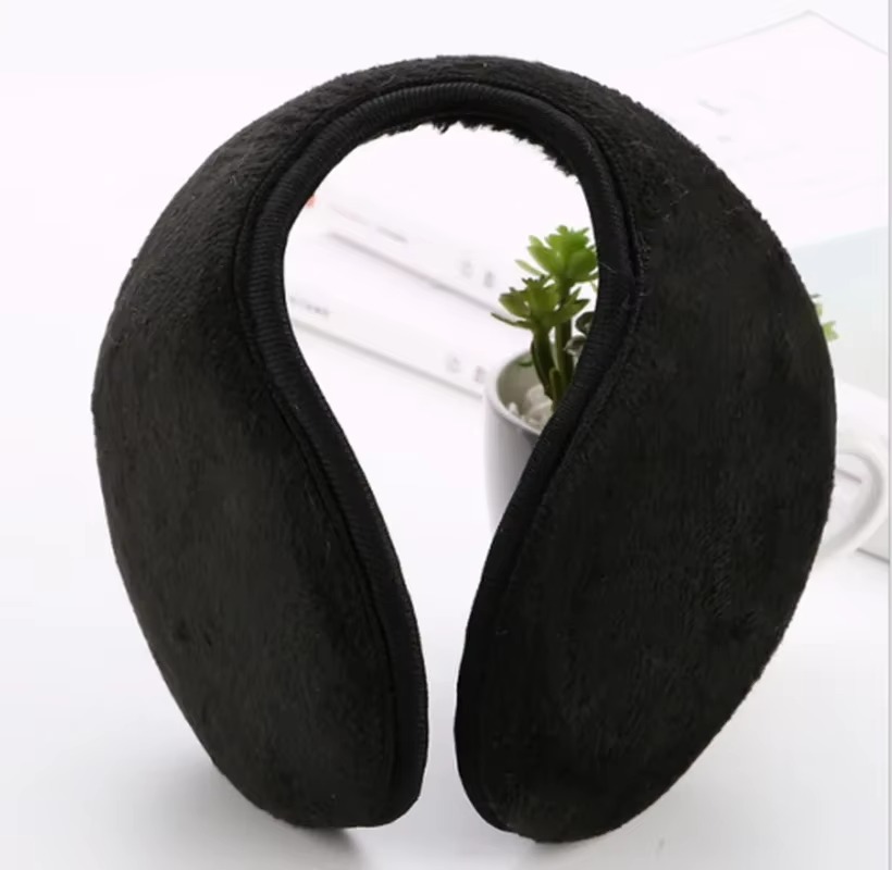 Orejeras de piel cálidas Unisex para hombre y mujer, orejeras de terciopelo, cubierta gruesa y cálida para las orejas, Protector de oídos de felpa para ciclismo al aire libre y esquí, invierno