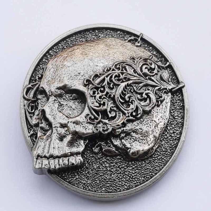 Классическая пряжка из цинкового сплава серии черепа
