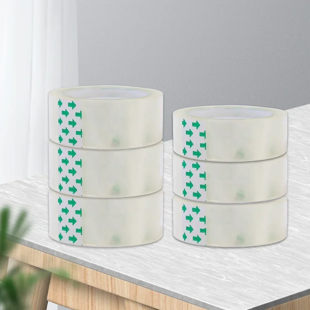 1-10PCS Nastro adesivo trasparente forte Nastri adesivi invisibili per imballaggio Nastro trasparente per avvolgere Materiale scolastico per ufficio domestico