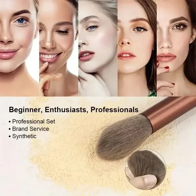 Make-up-Pinsel-Set, weich, flauschig, professionell, für Kosmetik, Foundation, Puder, Lidschatten, Kabuki, Blending, Make-up-Pinsel, Beauty-Tool, Make-up