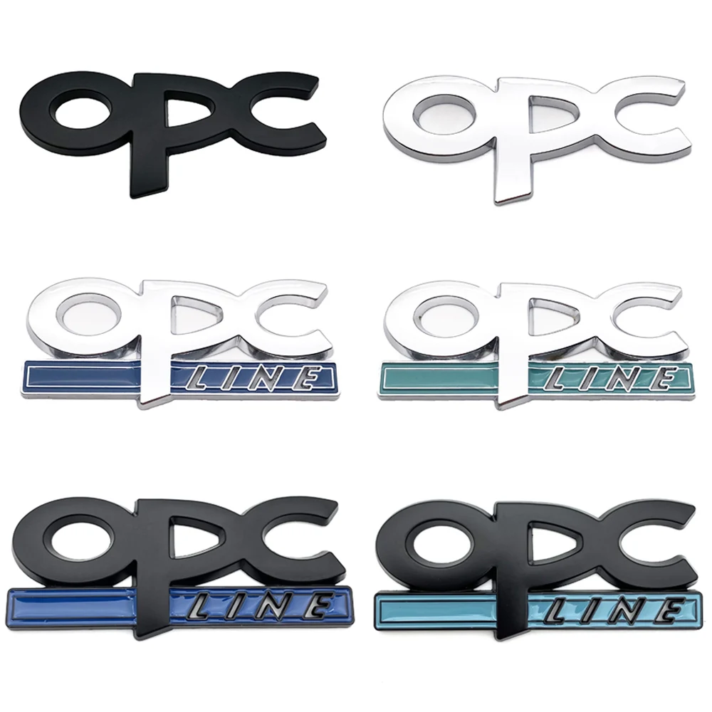 Emblema de línea OPC, insignia de rejilla delantera, pegatinas traseras, Logo para Opel Astra G H J K F Corsa D Zafira B Insignia Mokka Regal, accesorios