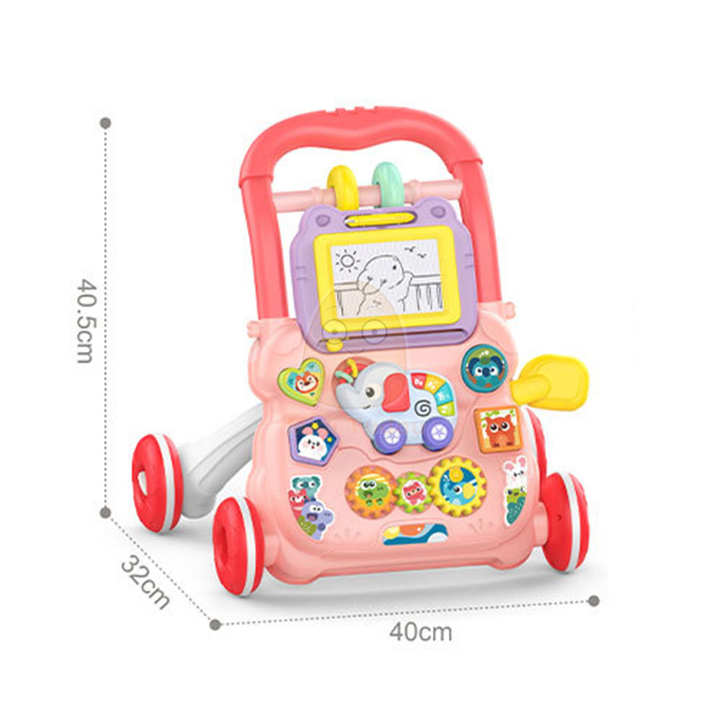 Andador de bebé de aprendizaje temprano, juguete educativo, rueda de empuje, actividad Musical, coche de arrastre, regalo para niño de 0 a 12 meses