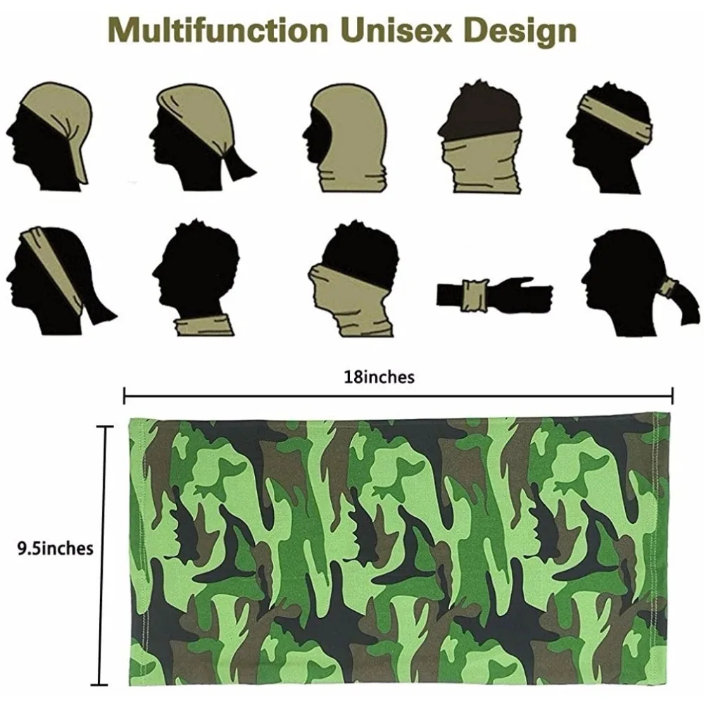 Multi-Purpose Turban ขี่ผ้าพันคอขี่จักรยานผ้าพันคอผู้ชายผู้หญิงคอครีมกันแดดผ้าไหมน้ําแข็งกลางแจ้งตกปลาเดินป่า Headwear หน้ากาก