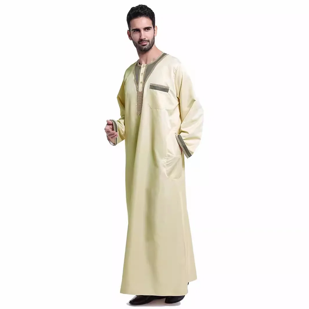 Abaya Männer muslimische Roben Kleidung, Saudi-Arabien, Dubai Freizeit Outdoor Single-Wear muslimische Roben, Truthahn, Marokko muslimische S-3XL