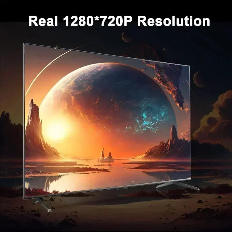 Mini proiettore HY300 con Android 11.0 Dual WIFI Full HD 1280*720P 4K portatile per Home Cinema Outdoor Theater