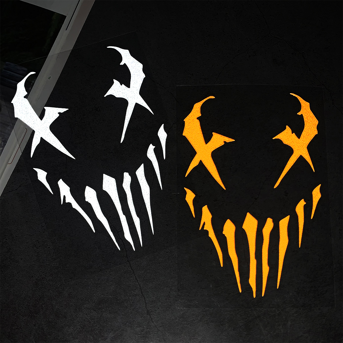 Decalques de motocicleta adesivo de carro reflexivo diabo padrão adesivos decoração moto corpo pára-brisa capacete para honda cb650r xadv