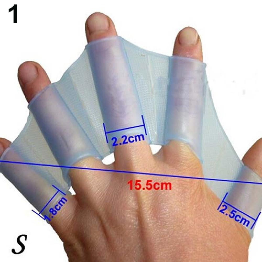 กบประเภทว่ายน้ําถุงมือพังผืดซิลิโคน Girdles ว่ายน้ํามือ Fins Flippers Finger Webbed ถุงมือ Paddle กีฬาทางน้ํา