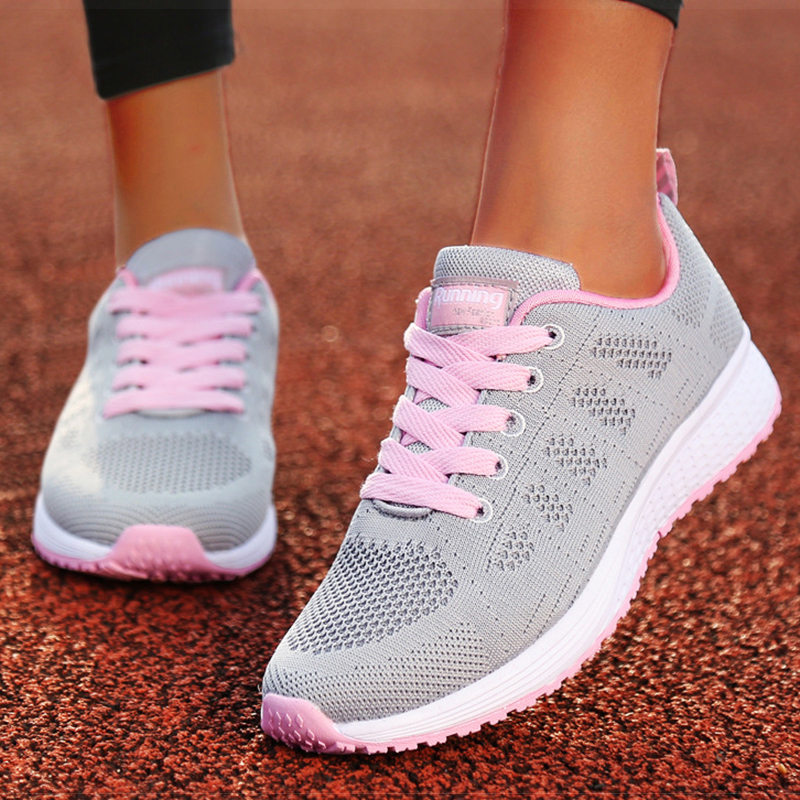 Zapatos planos de mujer, zapatos ligeros a la moda, zapatos de enfermera con cordones, zapatillas de deporte con punta redonda, zapatos para caminar para mujer de talla grande