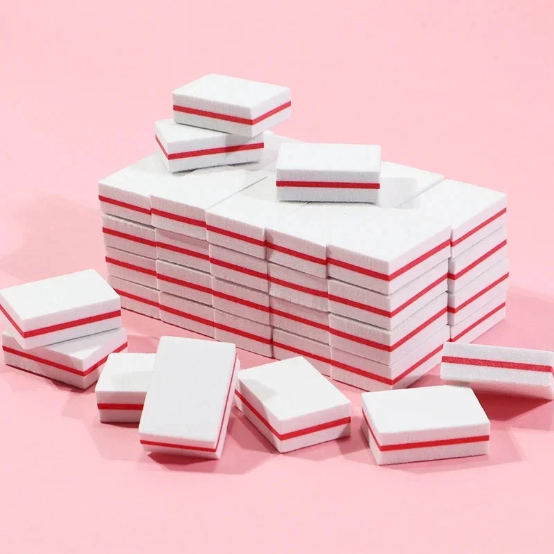 เล็บบัฟเฟอร์ภาษาโปลิชคํา 50-10 ชิ้น Mini Buffing Sanding Files Block Pedicure Care ทําเล็บมือเล็บเท้าเล็บแฟ้มเครื่องมือเล็บ Charm