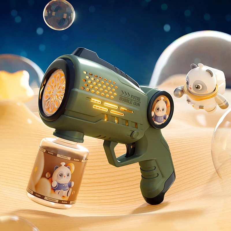 ฤดูร้อนใหม่ Bubble Gun สเปรย์ไฟฟ้า Bubbles เครื่องอัตโนมัติ Bubble Gun ของเล่นกลางแจ้ง Bubble ของเล่นเด็กของขวัญ