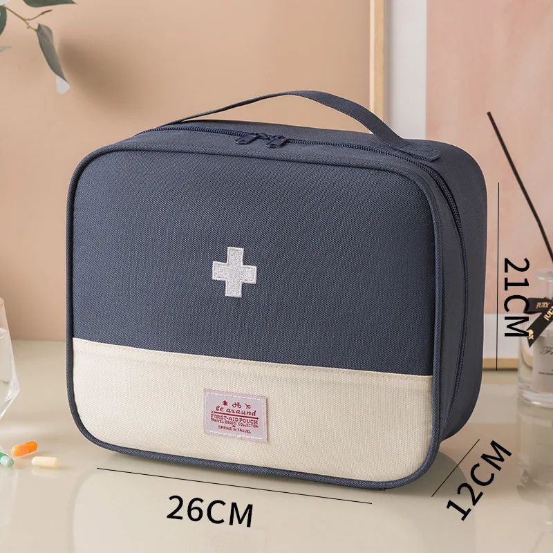 Große Kapazität Medizin Tasche Reise Tragbare Medizinische Tasche Hause Medizin Lagerung Tasche Set Tragbare Outdoor Erste Hilfe Kit 1pc