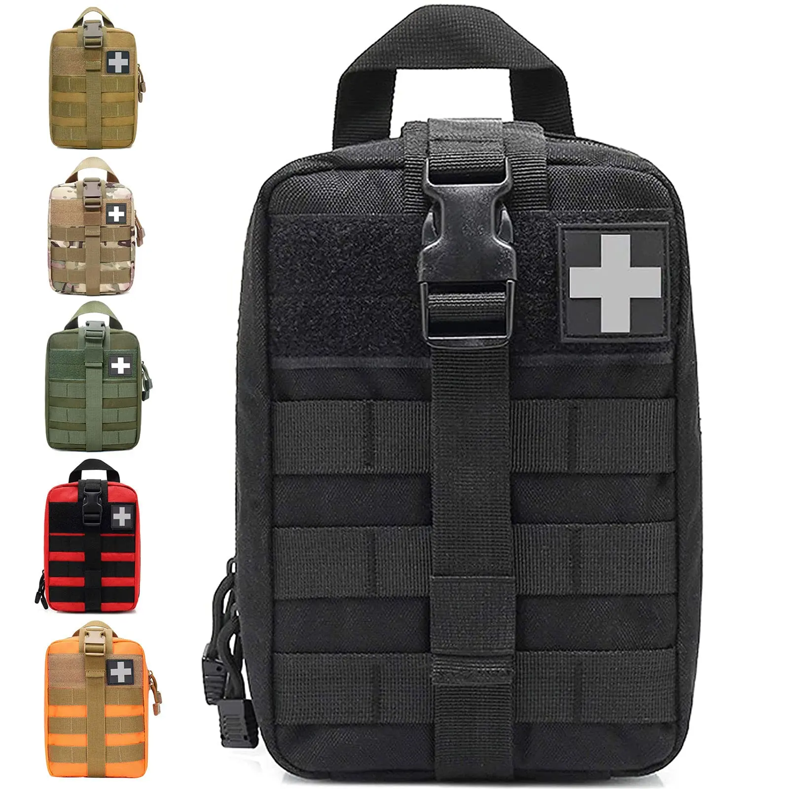 1 szt. Saszetka EMT, odpinana torba medyczna Molle, odpinany apteczka pierwszej pomocy, torba survivalowa na podróż, do aktywności na świeżym powietrzu i wędrówek.