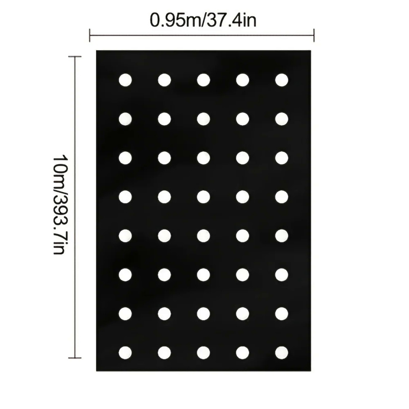 Wachsen Sie Ihr Gemüse mit unserem hochwertigen MulchFilm aus schwarzem Kunststoff – perfekt für Gewächshäuser und Pflanzenschutz!