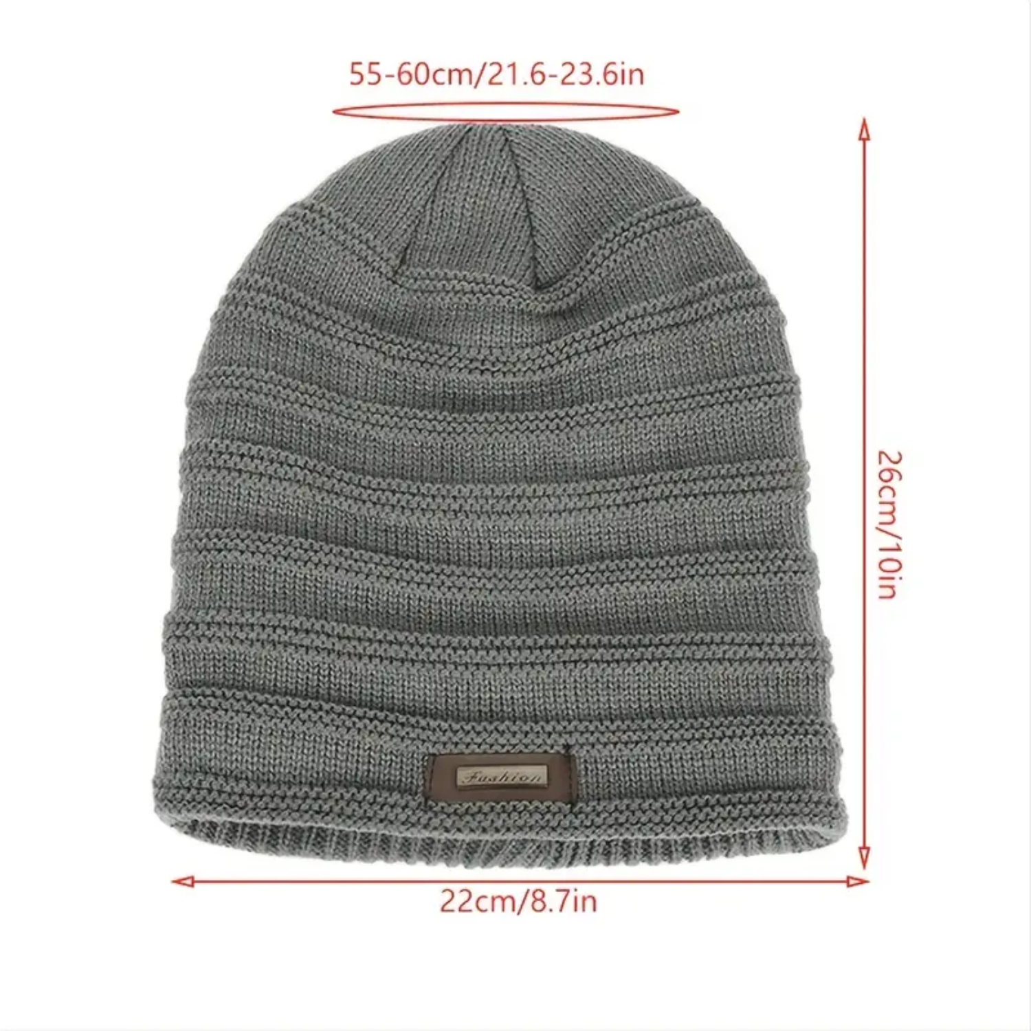 Men's Winter Warm Fleece Knitted Hat Outdoor Pullover Cap - Stay Cozy and Stylish in the Cold!
