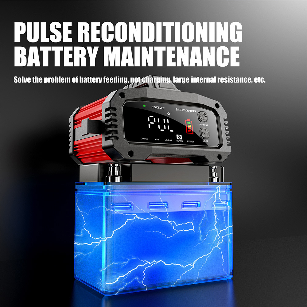 15A/24V 25A/12V Automotive Batterie Ladegeräte 350W High Power Smart Booster Puls Reparatur große Digital Display Speicher Zelle Ladegerät