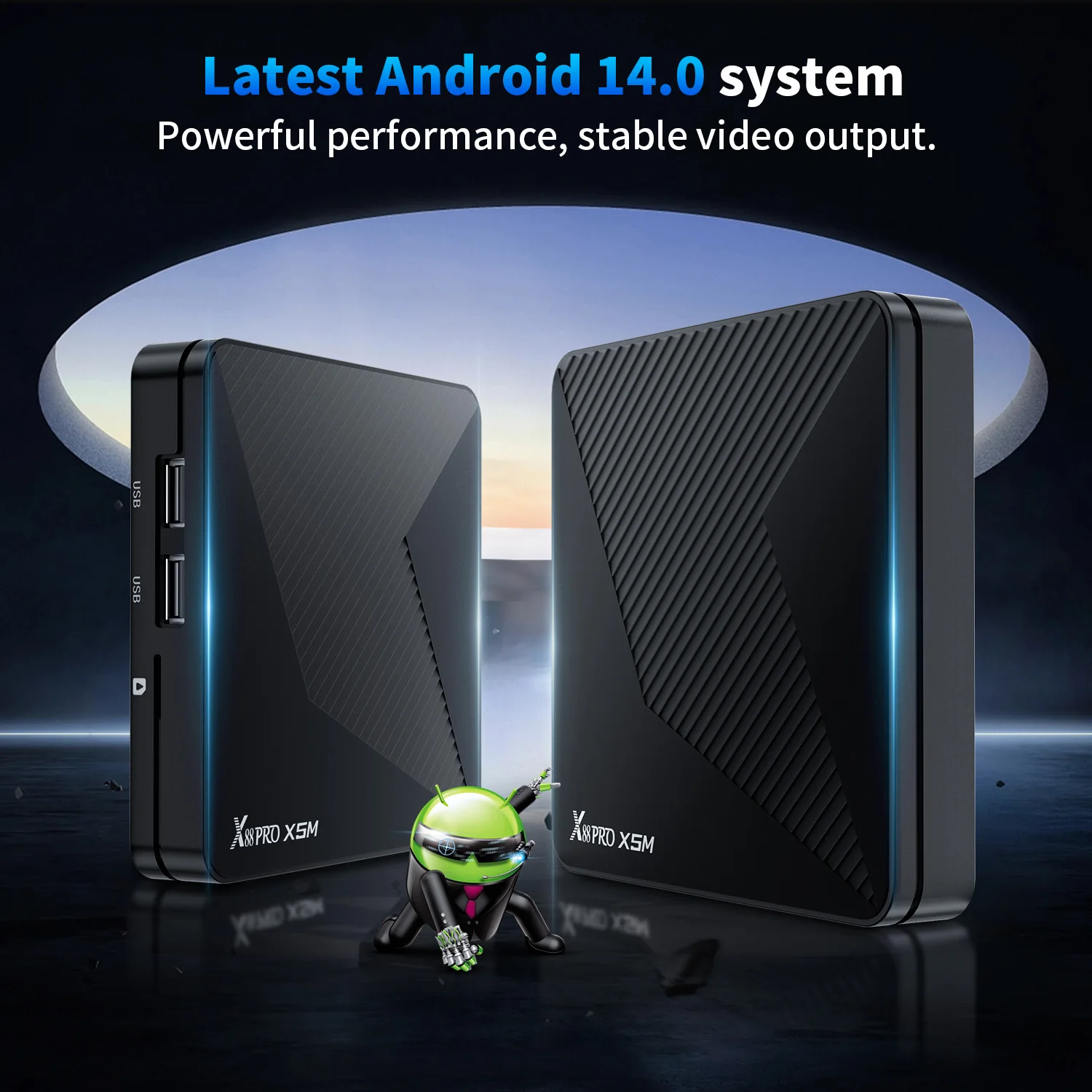 X88 PRO X5M 안드로이드 14 TV 박스 Amlogic S905X5M HD 8k 2.4G 5G Wifi6 BT5.0 1000M 랜 3D