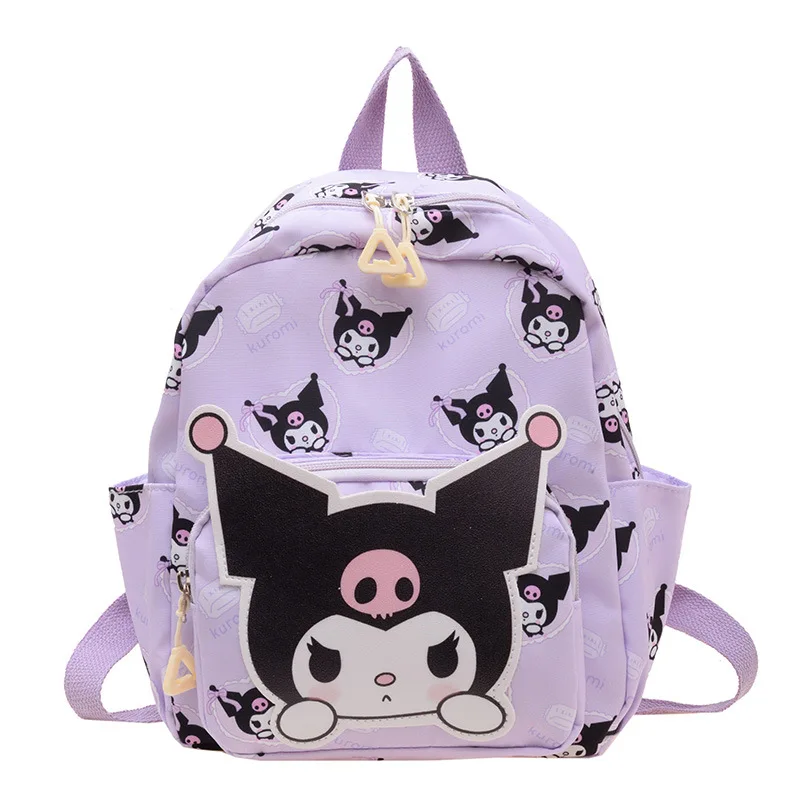 2025 Anime Cartoon Kuromi Melody Cinnamoroll Rucksack Jungen Mädchen Cartoon Hallo Kitty Kawaii Leinwand Mode Kinder Schultasche