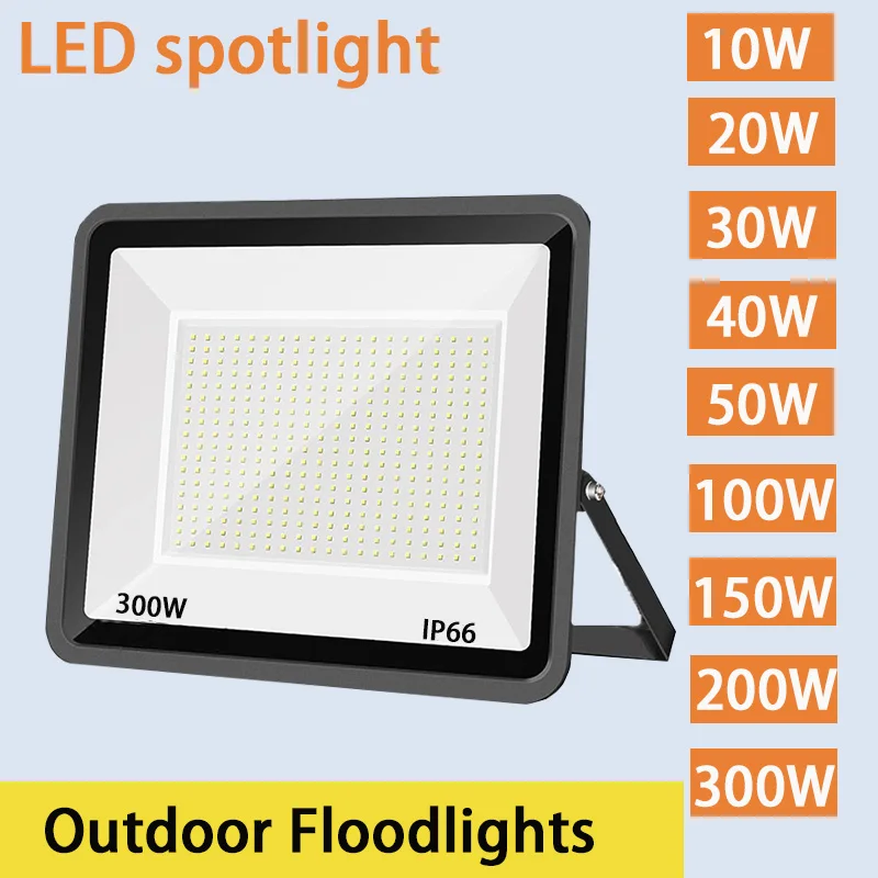 Foco LED reflectores para exteriores impermeable IP66 220V 10W 20W 30W 50W 100W 150W 200W 300W iluminación de cartel de fábrica para exteriores