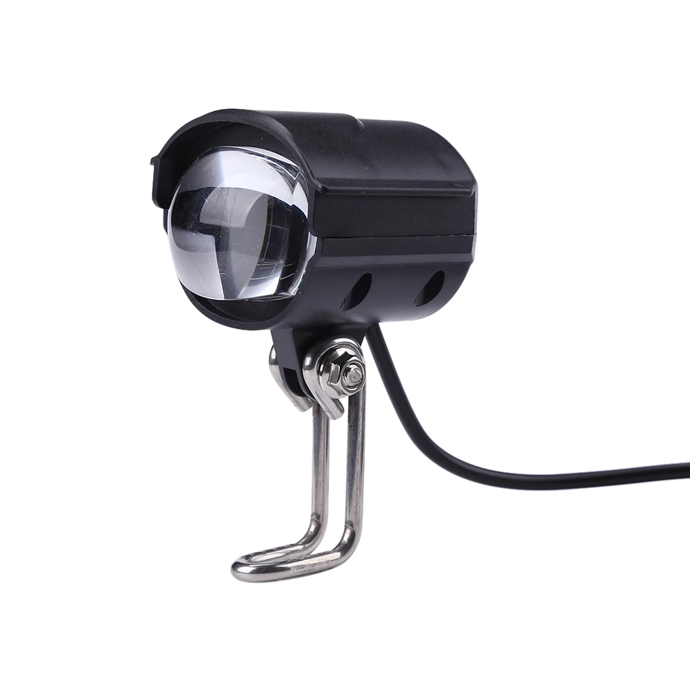 Faro delantero de bocina para patinete 2 en 1, duradero, resistente al agua, para motocicleta, bicicleta eléctrica, lámpara de luz delantera, accesorios para patinete eléctrico 48-80V