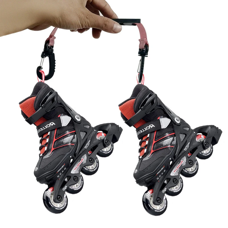 Patines de ruedas, zapatos con gancho de alta resistencia, prácticos y profesionales, manijas para patines en línea, cordones para accesorios de patinaje al aire libre, 1 ud.