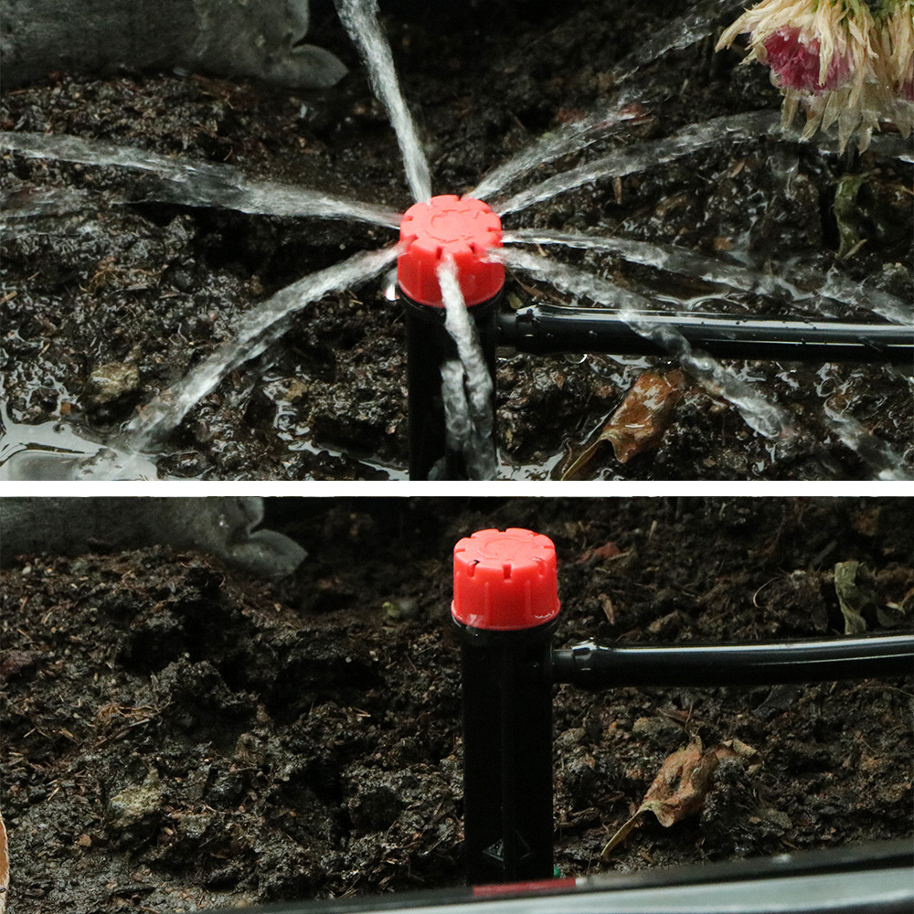 30 unidades ajustáveis 360 °   Bicos de aspersão para rega de jardim e estufa - conectores e acessórios de mangueira de 4/7 mm