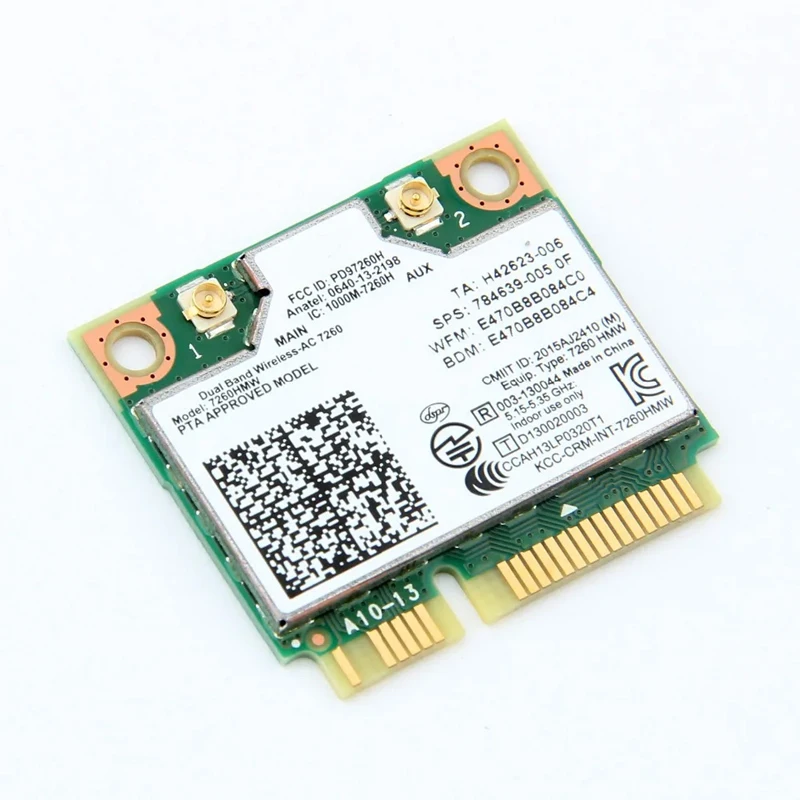 7260 7260HMW Mini PCI-E 7260 2,4G/5Ghz Wlan Bluetooth 4,0 802.11ac/a/b/g