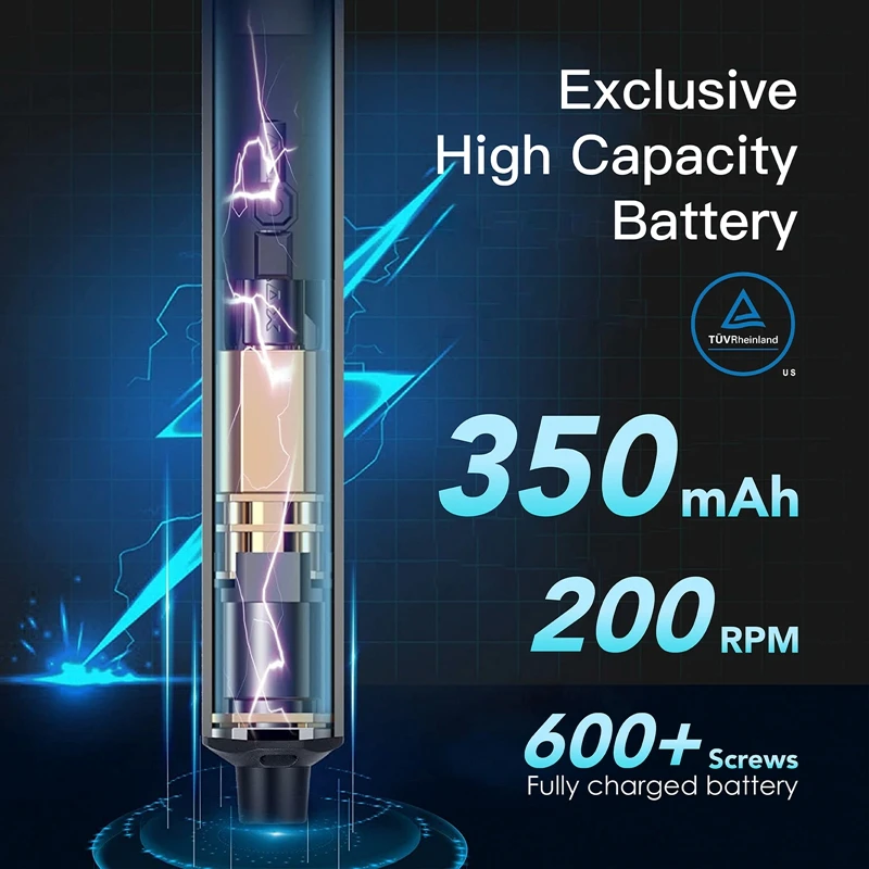 ARROWMAX Điện Mini Bộ Tua Vít 28 Trong 1 Từ Tính Chính Xác Bit (SES Mini Đen) Sạc Không Dây Vặn Vít