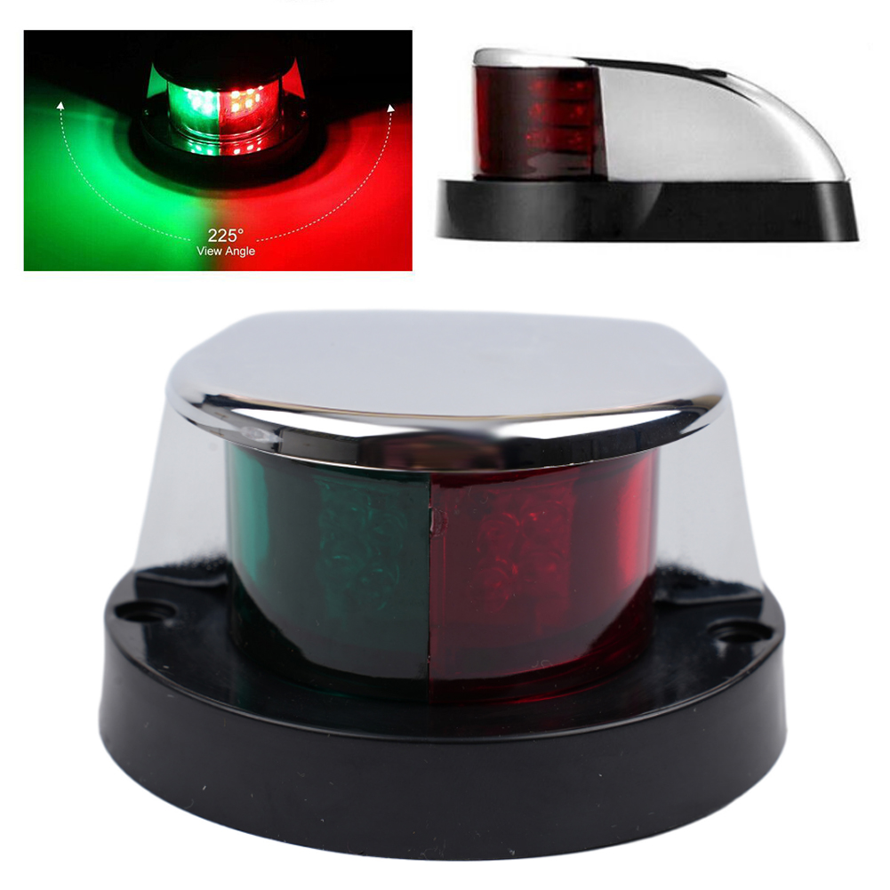 12V Boot Licht LED Marine Yacht Navigation Lichter Rot Grün Schiff Lauf Lampen Wasserdichte LED Signal Lampe