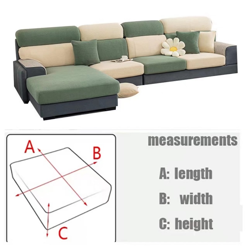 Funda de sofá elástica gruesa para sala de estar, Protector de muebles de Color sólido, funda de cojín para sofá, fundas de sofá extraíbles