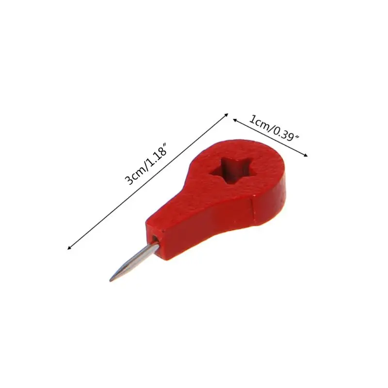 CPDD 40 Chiếc Bản Đồ Dấu Gỗ Vẽ Ảnh Tường Đinh Nhọn Nút Chai Ban Chân Đinh Bấm Mủ