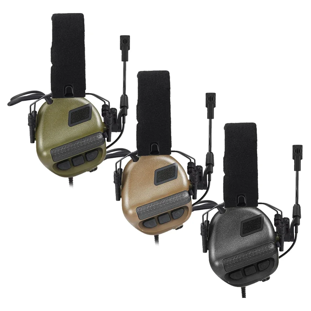 Army Shooting Earmuffs Tactical Hunting Headset Electronic Hearing Protector Active Noise Reduction Sound Pickup Headphone