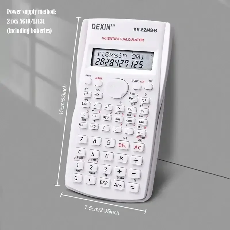 1 Stück Engineering Science Calculator 2-reihiger Funktionsrechner
