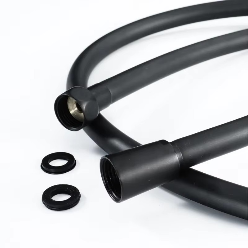 Manguera de ducha de mano de PVC negro, interfaz Universal GI/2 para baño, tubo de extensión de manguera de grifo a prueba de explosiones de alta presión
