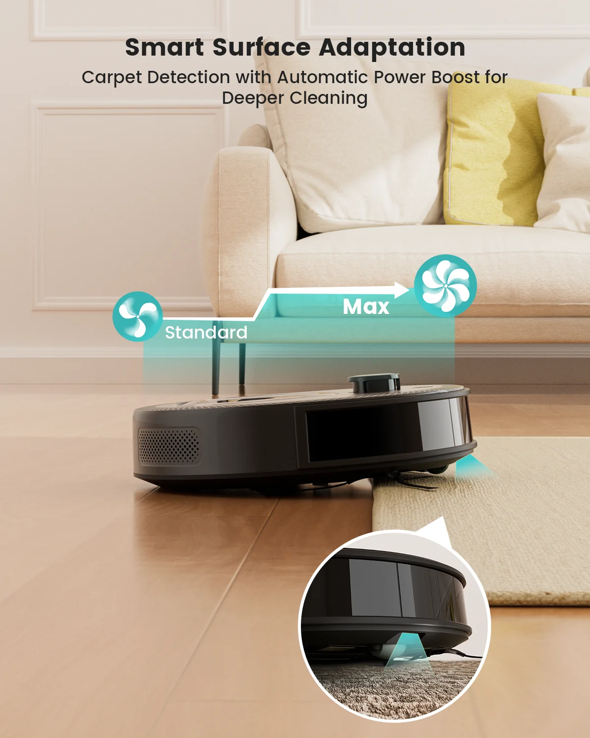 Lefant M330 Pro Roboterstaubsauger und Wisch-Kombination, 5000 Pa, dTOF LiDAR-Navigation, Alexa/Google/WiFi, ideal für Tierhaare