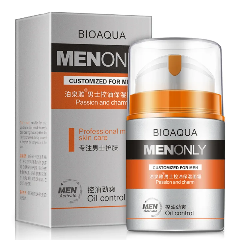 BIOAQUA Thương Hiệu Nam Chăm Sóc Da Sâu Dưỡng Dưỡng Ẩm Kiểm Soát Dầu Kem Dưỡng Trắng Da Mặt Chống Nhăn Chống Lão Hóa Ban Ngày 50G