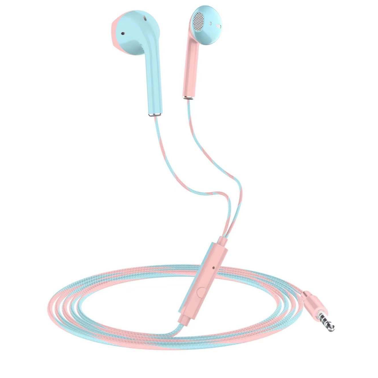 3,5 mm kabelgebundene Kopfhörer mit Bass-Ohrhörern, Stereo-Kopfhörer, Musik, Sport, Gaming-Headset mit Mikrofon für Xiaomi, iPhone, Huawei, Samsung