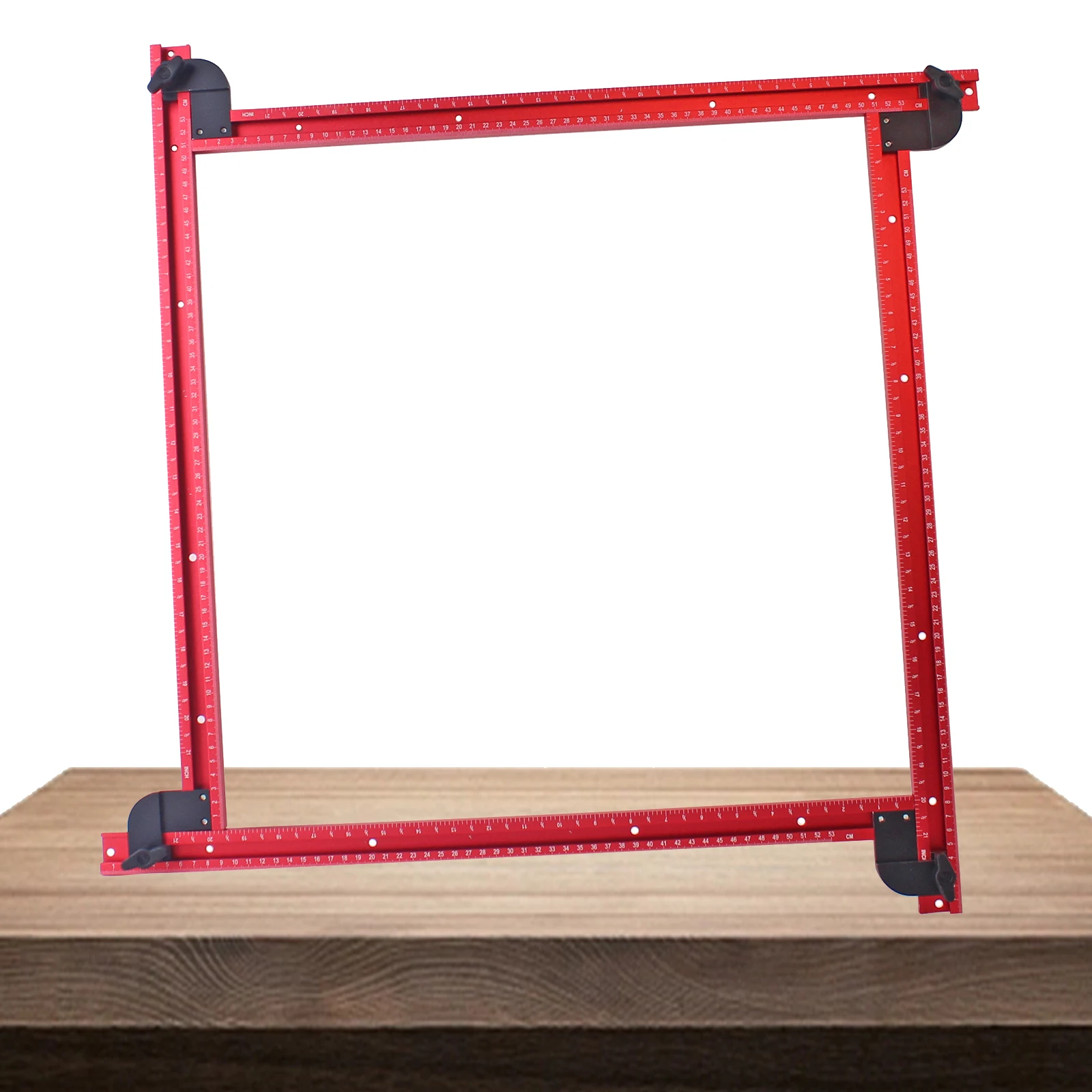 Router Jig Frame for Woodworking, Adjustable Square Router Template Guide, Groove Router Jig 53cm/21 Inch, Squares & Rectangles