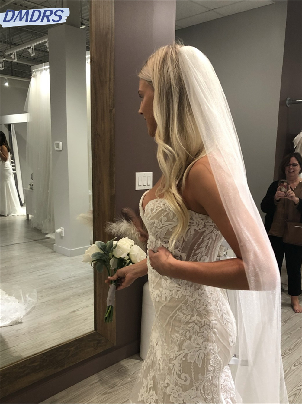 โรแมนติกAppliquéชุดแต่งงานแขนกุด 2024 ง่ายTulleชุดเจ้าสาวหรูหราสายชุดเจ้าสาวVestidos De Novia