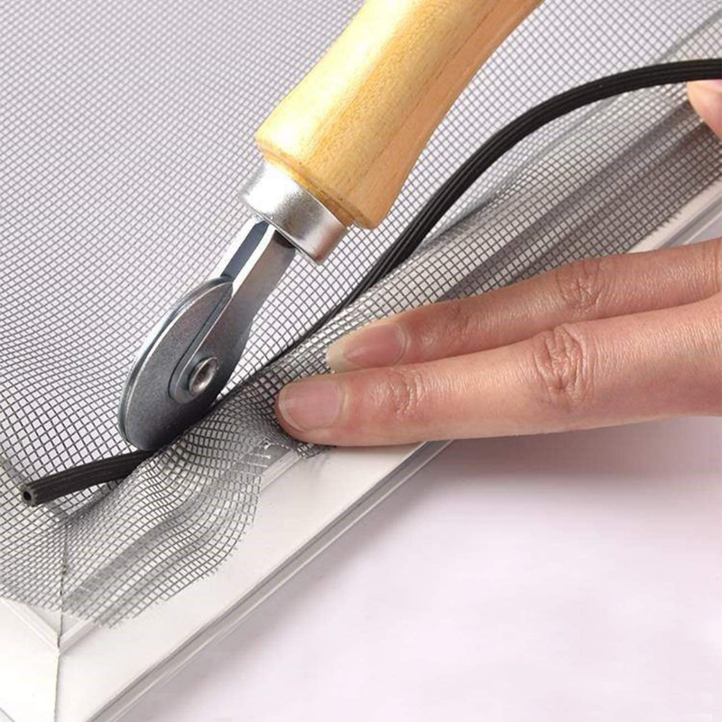 Holzgriff und Stahlräder, Rollwerkzeug für die Doppelfensterinstallation, Hand-Spline-Rolle, langlebige Haushaltstür