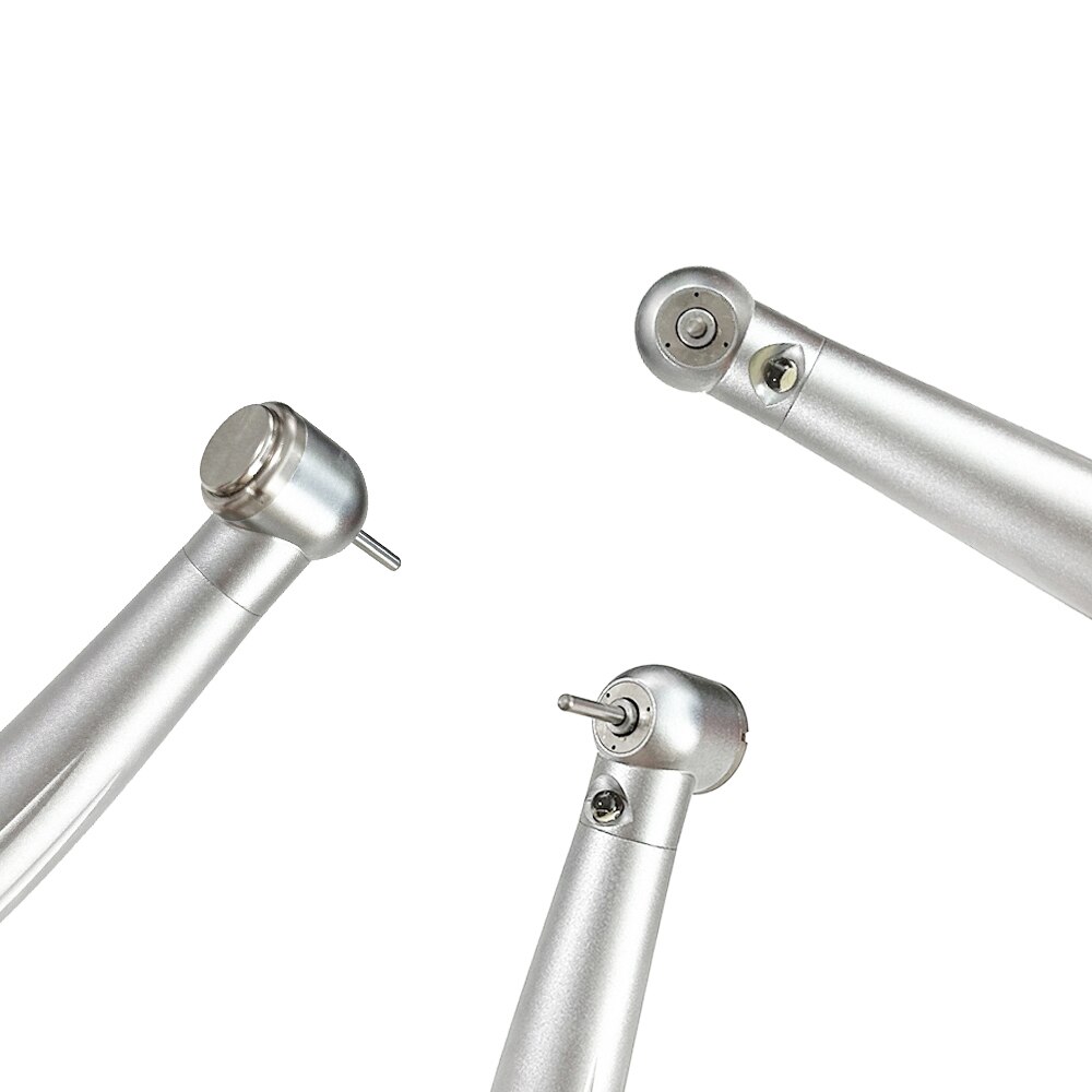 Dental High Speed Handpiece LED E-generator Standard Head Push Button Air Turbine Cartridge Rotor 3 Water Spray 2/4Holes