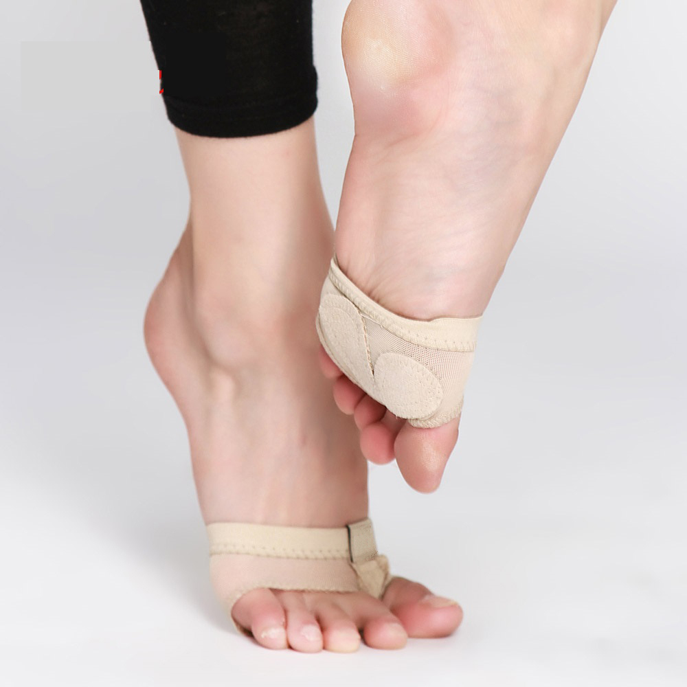 Zapatos de práctica de Ballet de vientre profesional, tangas de pie, Media suela, calcetines de baile moderno, sandalia, zapatos de gimnasio de paso