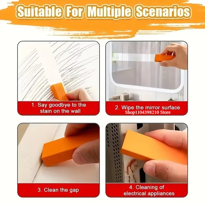"Efficient Limescale Eraser, Stainless Steel Rust Remover for Kitchen Faucets, Cleaning Rubber for Household Scale Stain Tool"