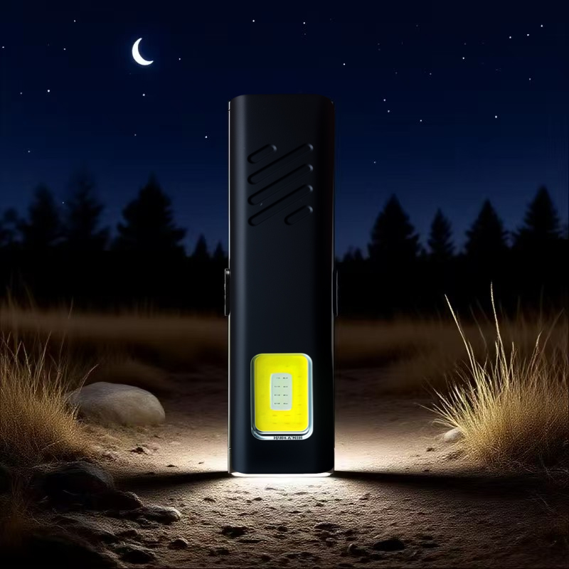 Llavero LED linterna USB C recargable 600LM Mini antorcha magnética impermeable portátil luz de trabajo de bolsillo