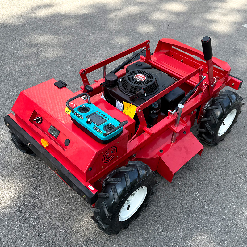 Aangepaste Rc Grasmaaier Robot Sneeuwploeg Sneeuwblad Grasmaaier Crawler Nul Turn Afstandsbediening Mini Smart Robot Gas Grasmaaier