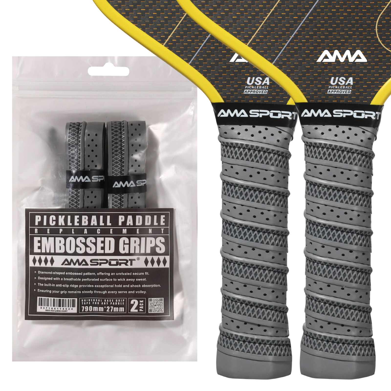 Нескользящая лента для захвата весла Pickleball, влагоотводящая сменная ручка Pickball, сменная ручка для ракетки Pickleball премиум-класса